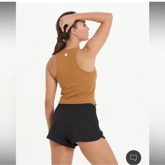 Vuori Tops - Vuori Pose Pylo Dark Gold Tank Top w built in Bra